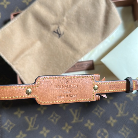 NEW AUTHENTIC LOUIS VUITTON BROWN MONOGRAM ID TAG BRACELET LUGGAGE BOW RIBBON FR - Picture 10 of 16